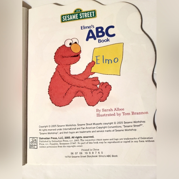 2005 Elmo SESAME STREET Elmo's ABC Book!! - Picture 2 of 6